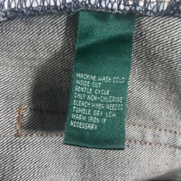 LAUREN RALPH LAUREN Studded Denim Blue Jeans 34x32 - Picture 10 of 10